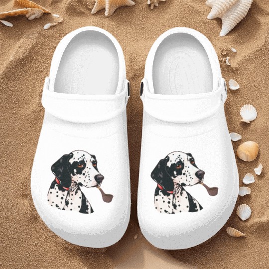 Dalmatian Tabacco Nurse Clogs