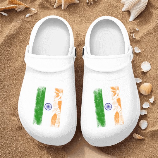 India Flag Indian Cricket Jersey Fan Player Coach Nurse Clogs