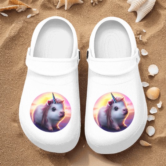 Guinea pig unicorn Nurse Clogs