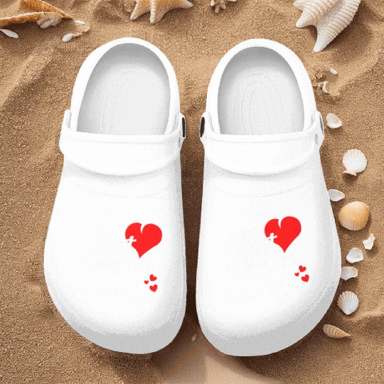 I Love My Guitar Player Husband Wife Valentines Nurse Clogs