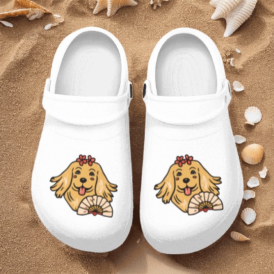 Golden Retriever Geisha Dog Lover Terrier Nurse Clogs