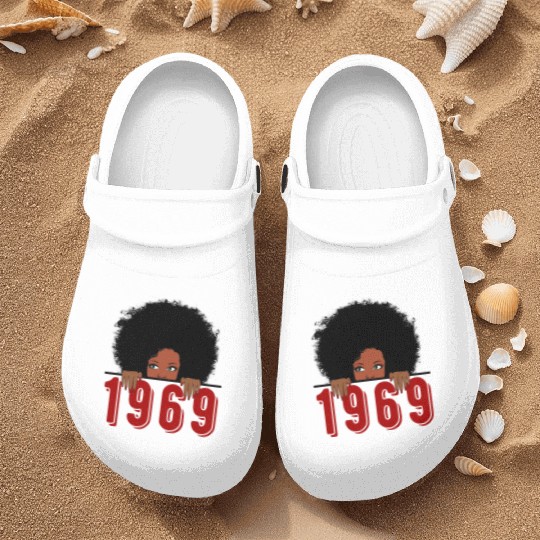 Black Queen Born In 1969 50Th Awesome Nurse Clogs