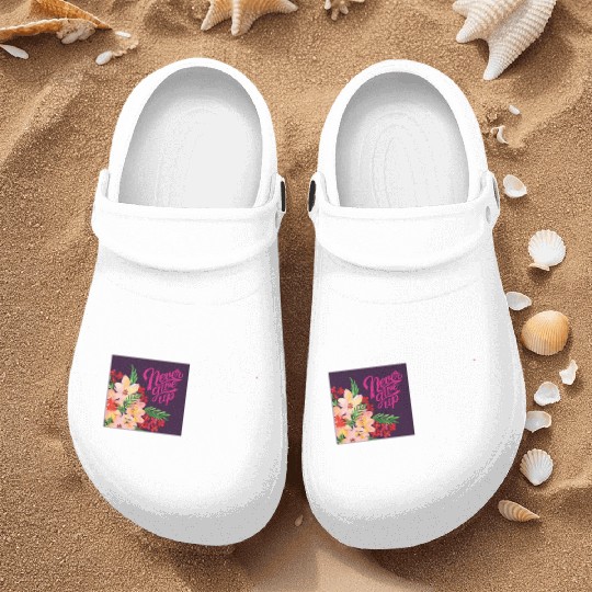 Never Give up Nurse Clogs