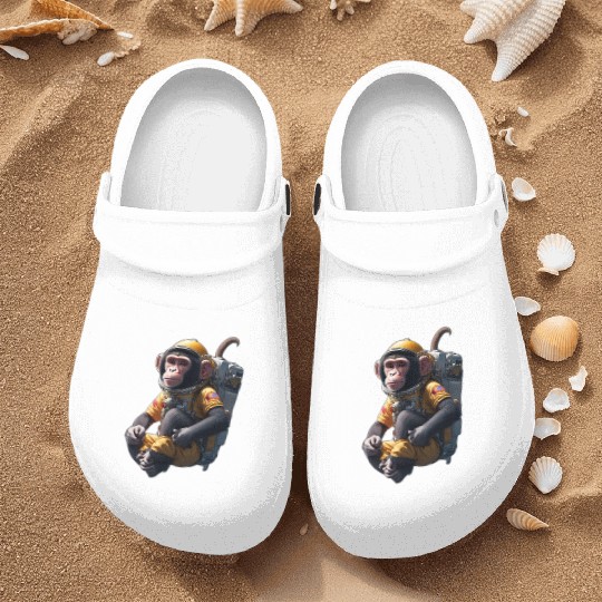 Monkey in Space Nurse Clogs