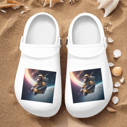 monkey in outerspace Nurse Clogs