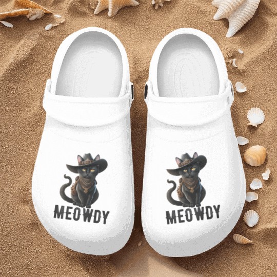 Meowdy Cat Cory Music Kitten Cowboy Nurse Clogs