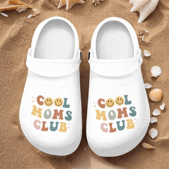 Moms Club On Back Print Nurse Clogs