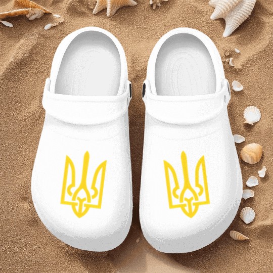 Ukraine Trident Symbol Middle Ukrainian Zeleny Nurse Clogs