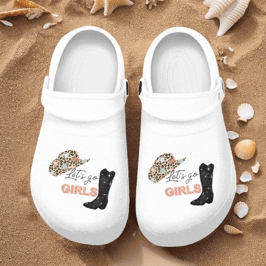 Leopard Cowboy Boots Let'S Go Western Cow Nurse Clogs