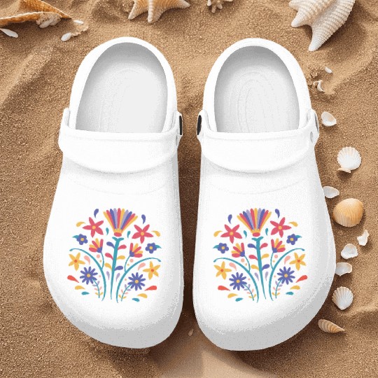 Flower Painting Nurse Clogs