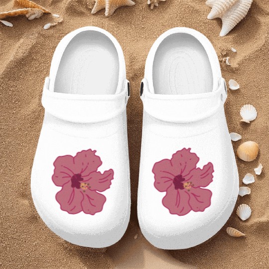 Hibiscus Flower Nurse Clogs