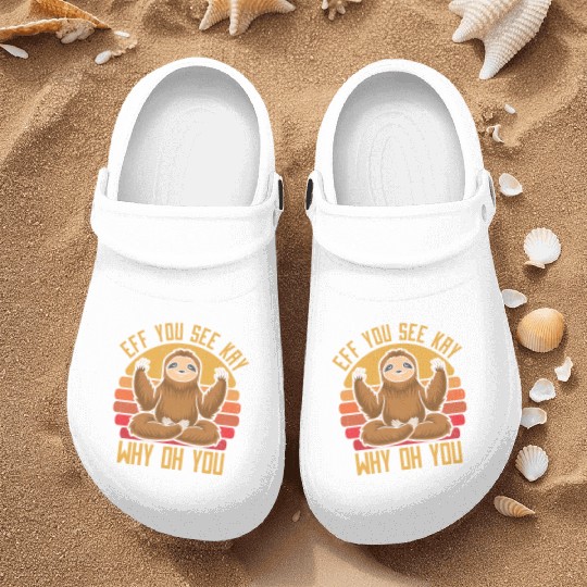 Sloth Hilarious Sloth Yoga Nurse Clogs