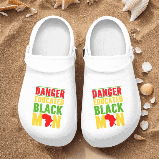 Danger Educated Black Nurse Clogs