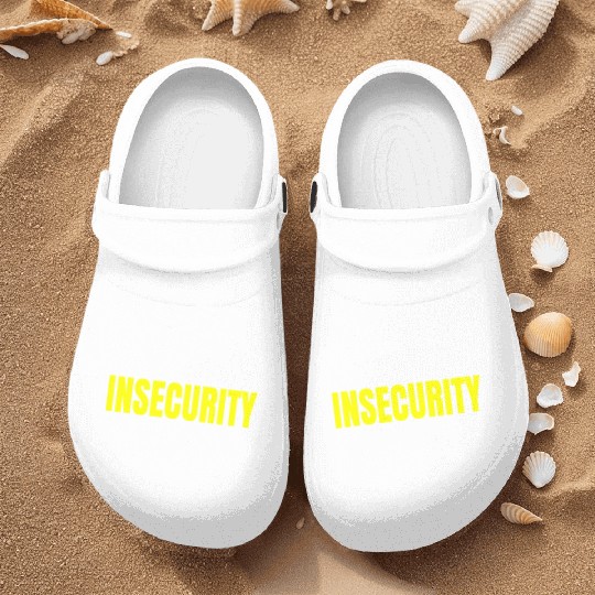 Insecurity Security Joke Print On Back Nurse Clogs