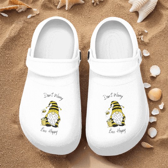 Don't worry - Bee happy Nurse Clogs