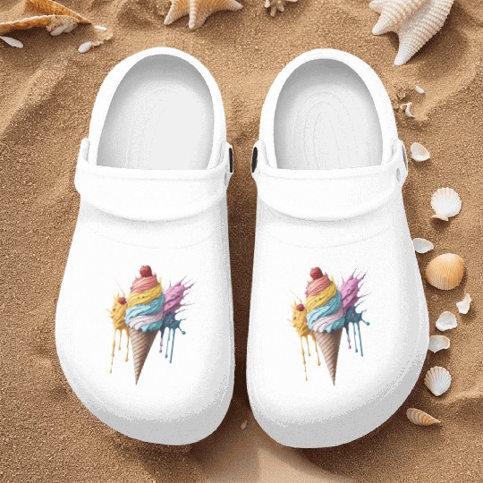 Fruity ice cream Nurse Clogs