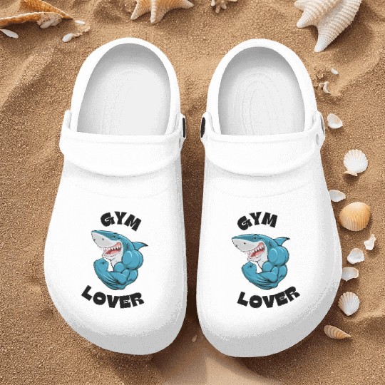 Gym Lover Shark Nurse Clogs