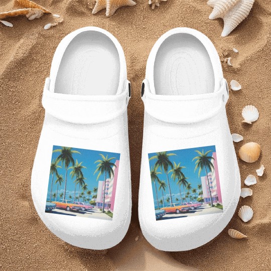 1980s Miami Beach Retro Hiroshi Nagai Nurse Clogs
