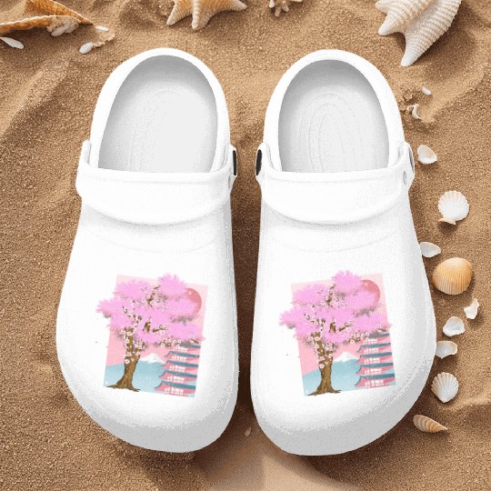 Japan aesthetics sakura tree gift cherry blossom Nurse Clogs