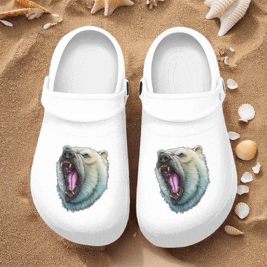 Angry Polar Bear Nurse Clogs