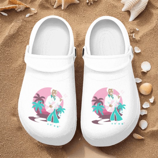 Breezin' on Wheels Retro Cartoon - Malibu Style Nurse Clogs