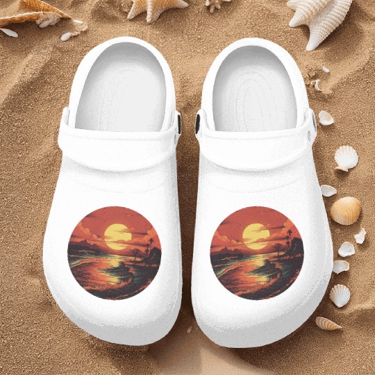 Desert Surf Adventure Nurse Clogs