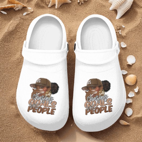 Chasing Goals Not People Black Woman Black Queen Nurse Clogs