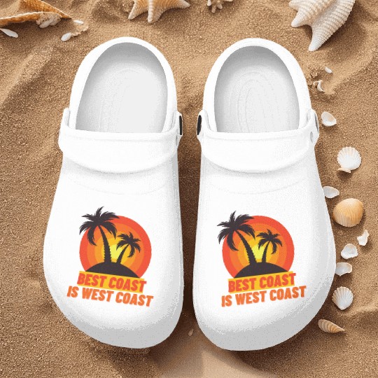Best Coast Is West Coast Nurse Clogs