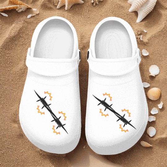 Electric fence barbed wire Nurse Clogs
