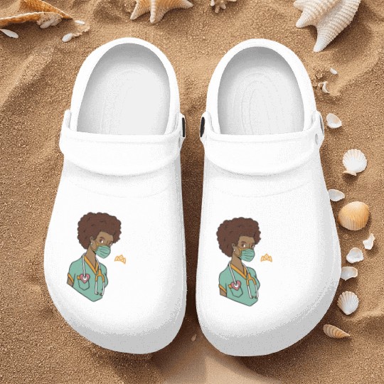 Black Queen With A Nursing Degree Nurse Clogs