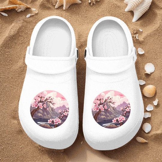 Cherry Blossom Tree Nurse Clogs