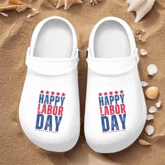 Happy labor Day Nurse Clogs