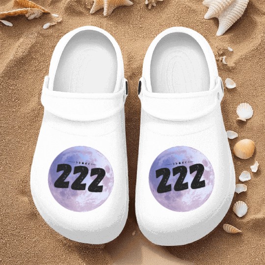 Purple Moon Angel Numbers 222 Nurse Clogs