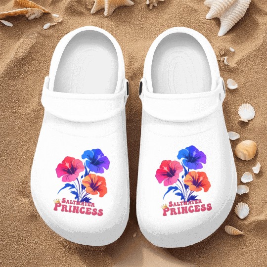 Surfing Girl 3 colors Hibiscus flowers Nurse Clogs