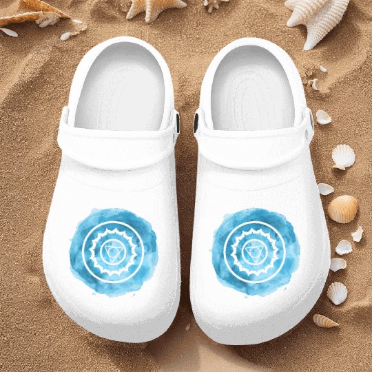 Clear Expressions: Throat Chakra Artistry Nurse Clogs