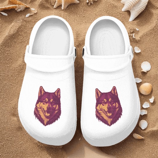 The Classic Siberian Husky Nurse Clogs