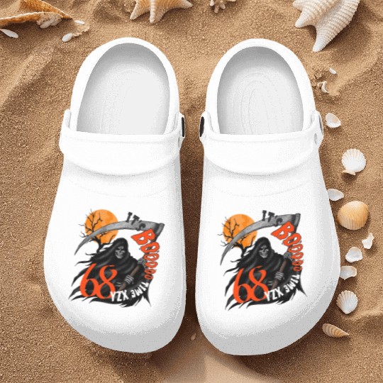 Grim reaper, creepy halloween Nurse Clogs