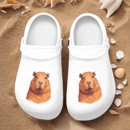 Capybara In Nature Nurse Clogs