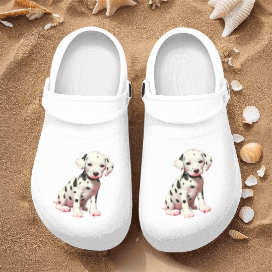 Dalmatian puppy Nurse Clogs