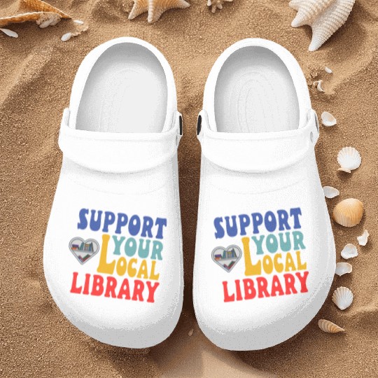 Support your local library Nurse Clogs