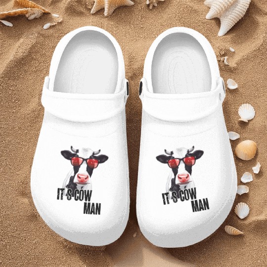 Cow With Sunglasses And Saying Nurse Clogs