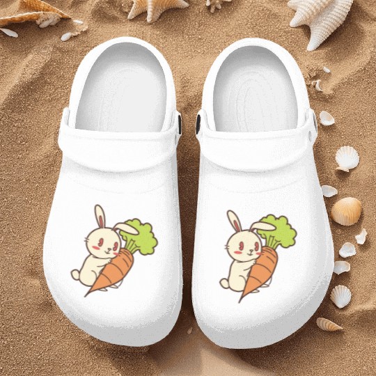 Rabbit And Carrot Nurse Clogs