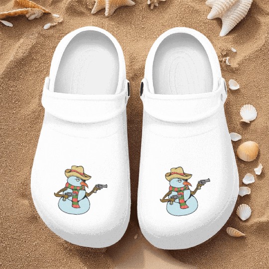 Ew People Armed Snowman Distressed Nurse Clogs