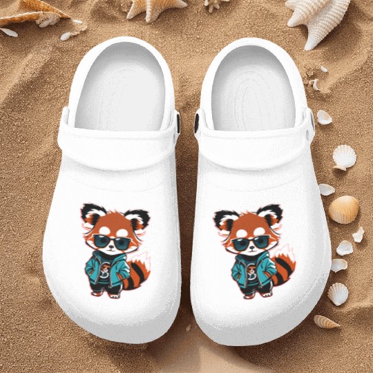 Kawaii Red Panda Nurse Clogs