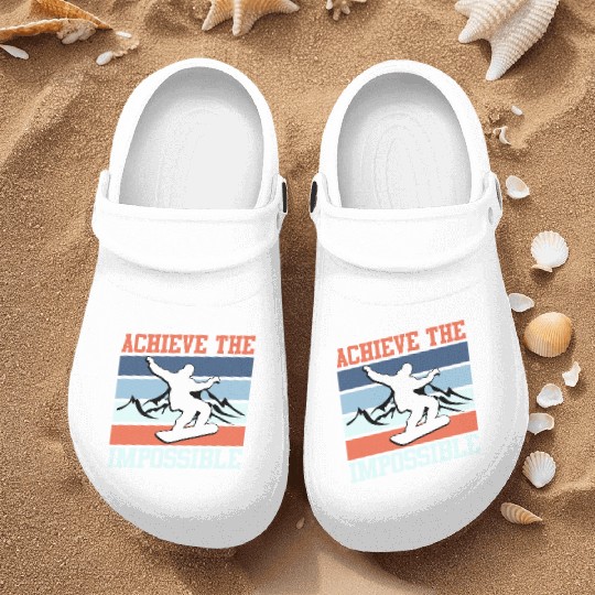 Snowboard Winter Park Achieve the Impossible Nurse Clogs
