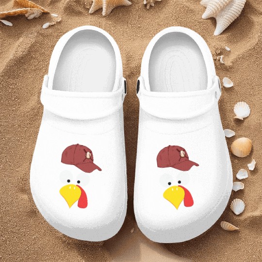 Turkey baseball thanksgiving Nurse Clogs