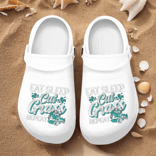 Landscaper Eat Sleep Cut Grass Repeat Landscaping Nurse Clogs