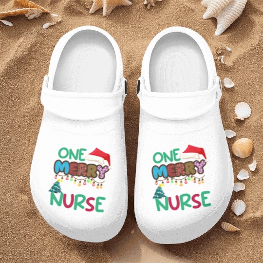 One merry Oncology Nurse Christmas Nurse Clogs
