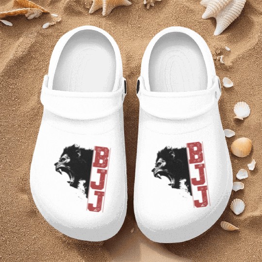 Brazilian Jiu Jitsu Gorilla Head Bjj Gift Nurse Clogs