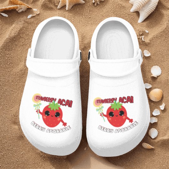 Strawberry Acai Berry Adorable Cute Nurse Clogs